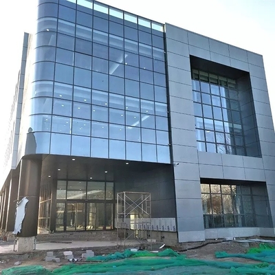 উন্মুক্ত অ্যালুমিনিয়াম ক্ল্যাডিং ফ্রেম গ্লাস কার্টেন ওয়াল বহিরাগত কাস্টমাইজড
