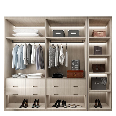 দরজা wardrobes ছাড়া কাস্টম তৈরি ডিজাইন আধুনিক জামাকাপড় মন্ত্রিসভা