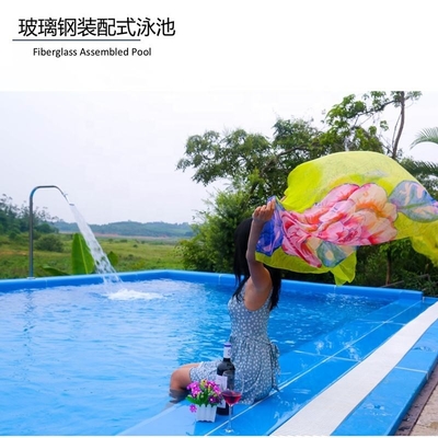 ফাইবারগ্লাস প্রিফ্যাব কাস্টমাইজড রঙ 20FT 40FT শিপিং কন্টেইনার UPVC উইন্ডো সহ সুইমিং পুল