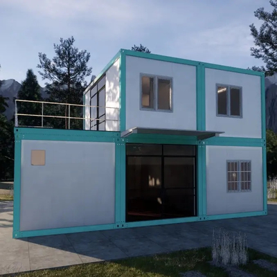 কম কারখানার দাম দুই স্টোরি কনটেইনার হাউস হালকা ইস্পাত বিল্ডিং মোবাইল হাউস